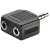 Adapter 1×3.5mm - 2×3.5mm, M/F, Roline VALUE